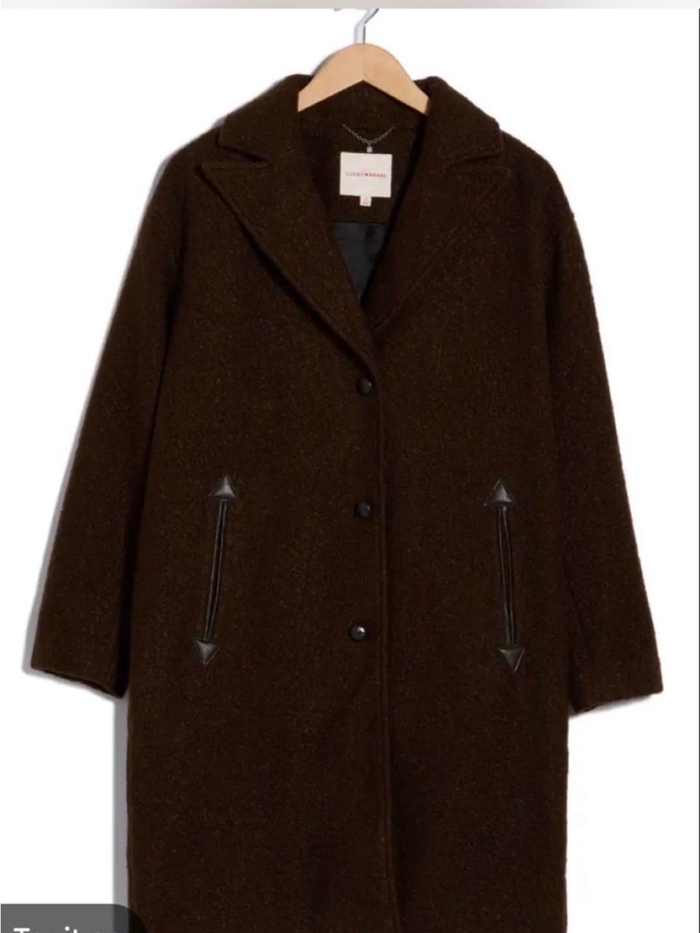 Lucky Brand Dark Brown Western Coat- NEW